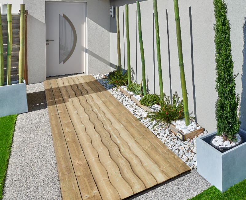 Terrasses en Pin Rouge Flow et double flow 4